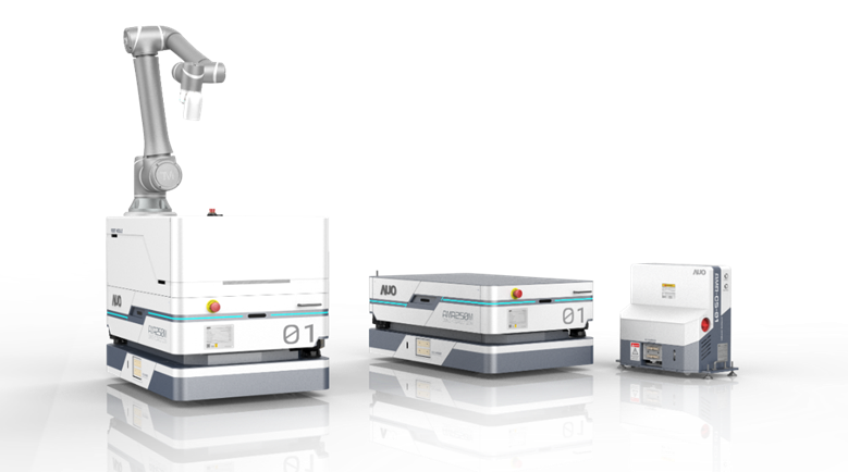 5001拉斯维加斯數位開發的自主式移動機器人（AMR250M），搭配全向輪並結合AI演算法、2D LiDAR、3D攝影機等技術，協助客戶實現產線全自動化